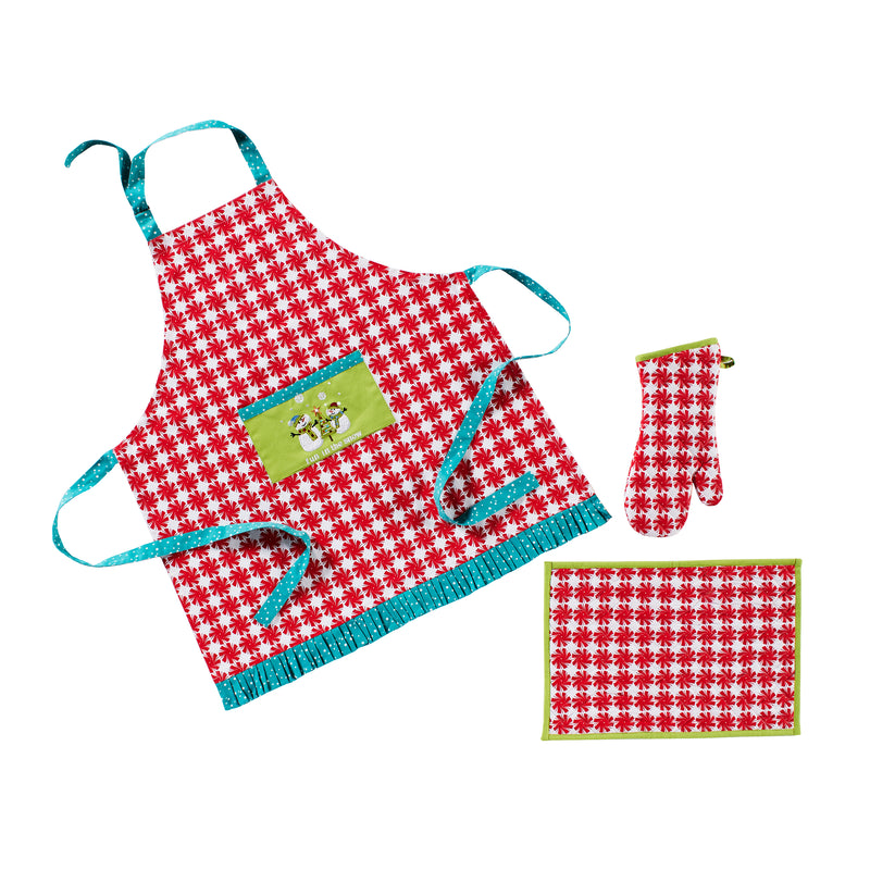 Happy Holidays Table Runner, Aqua/Multi