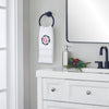 Wreath Monogram “G" 2-Piece Hand Towel Set, White