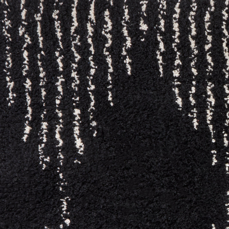 Geo Diamond Tufted Rug, Black