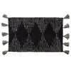 Geo Diamond Tufted Rug, Black