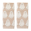 Ghost Jacquard 2-Piece Hand Towel Set, Tan