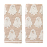 Ghost Jacquard 2-Piece Hand Towel Set, Tan