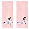 Ghost Walking Dog 2-Piece Hand Towel Set, Pink