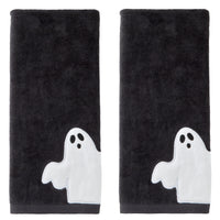 Ghost 2-Piece Hand Towel Set, Black