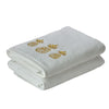 Gilded Pineapple Bath Towel, White