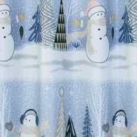 Glitz & Glam Fabric Shower Curtain, Blue