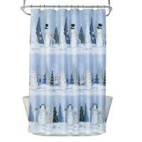 Glitz & Glam Fabric Shower Curtain, Blue