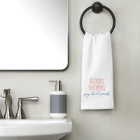 Good Moms 2-Piece Hand Towel Set, White