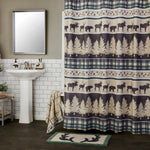 Grand Teton Fabric Shower Curtain, Green/Multi