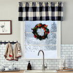 Grandin Window Valance, Black/Natural, 58" x 13"