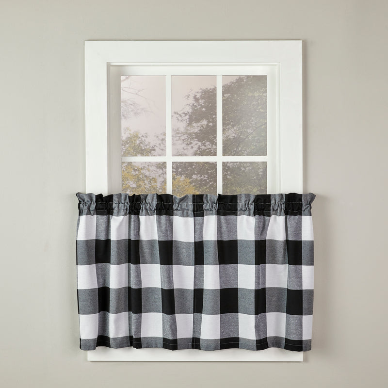 Grandin Window Tier Pair, Black/White, 57" x 36"