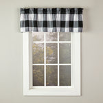 Grandin Window Valance, Black/White, 58" x 13"