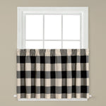Grandin Window Tier Pair, Black/Natural, 57" x 24"