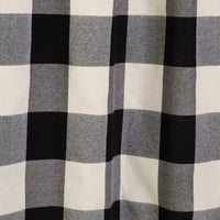 Grandin Fabric Shower Curtain, Black/Natural