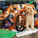 Spooky Good Time Shower Curtain, Orange/Multi