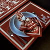 Vern Yip by SKL Home Harvest Otomi 4-Piece Napkin Set, Rust