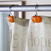 Harvest Sentiment Shower Curtain & Hook Set, Multi