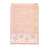 Heather Snowflake Jacquard Bath Towel, Blush