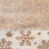 Heather Snowflake Jacquard 2-Piece Hand Towel Set, Tan