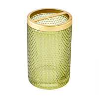 Vern Yip by SKL Home Paris Hobnail Glass Toothbrush Holder, Sage