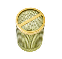 Vern Yip by SKL Home Paris Hobnail Glass Toothbrush Holder, Sage