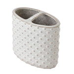 Hobnail Toothbrush Holder, Cream/Natural