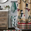 Holiday Trees 4pc Bath & Hand Towel Set, Green/White