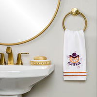 Howdy Pumpkin 2-Piece Hand Towel Set, White