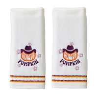 Howdy Pumpkin 2-Piece Hand Towel Set, White