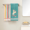 In My Cowgirl Era 2-Piece Hand Towel Set, Teal/Multi