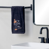 In My Witch Era 2-Piece Hand Towel Set, Black