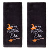 In My Witch Era 2-Piece Hand Towel Set, Black