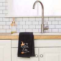 In My Witch Era 2-Piece Hand Towel Set, Black