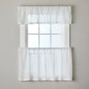 Isabella Lace Window Valance, White, 56" x 13"