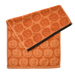 Jack-O-Lantern Jacquard 2-Piece Hand Towel Set, Orange