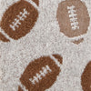 Football Jacquard 2-Piece Hand Towel Set, Brown