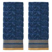 Juxtapose 2-Piece Hand Towel Set, Ink