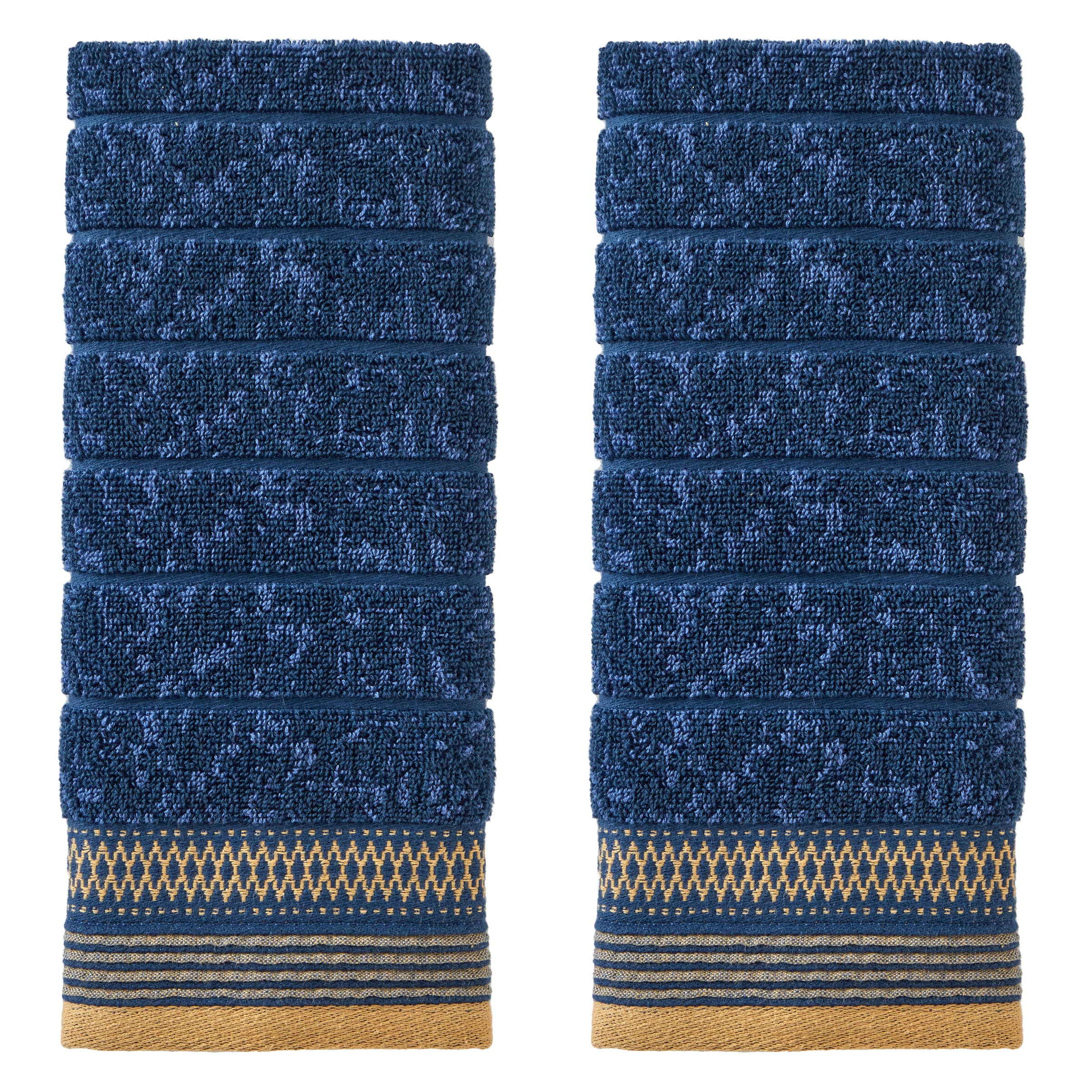 Juxtapose 2-Piece Hand Towel Set, Ink