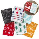 Seasonal 6-Piece Jacquard Hand Towel Set, Assorted