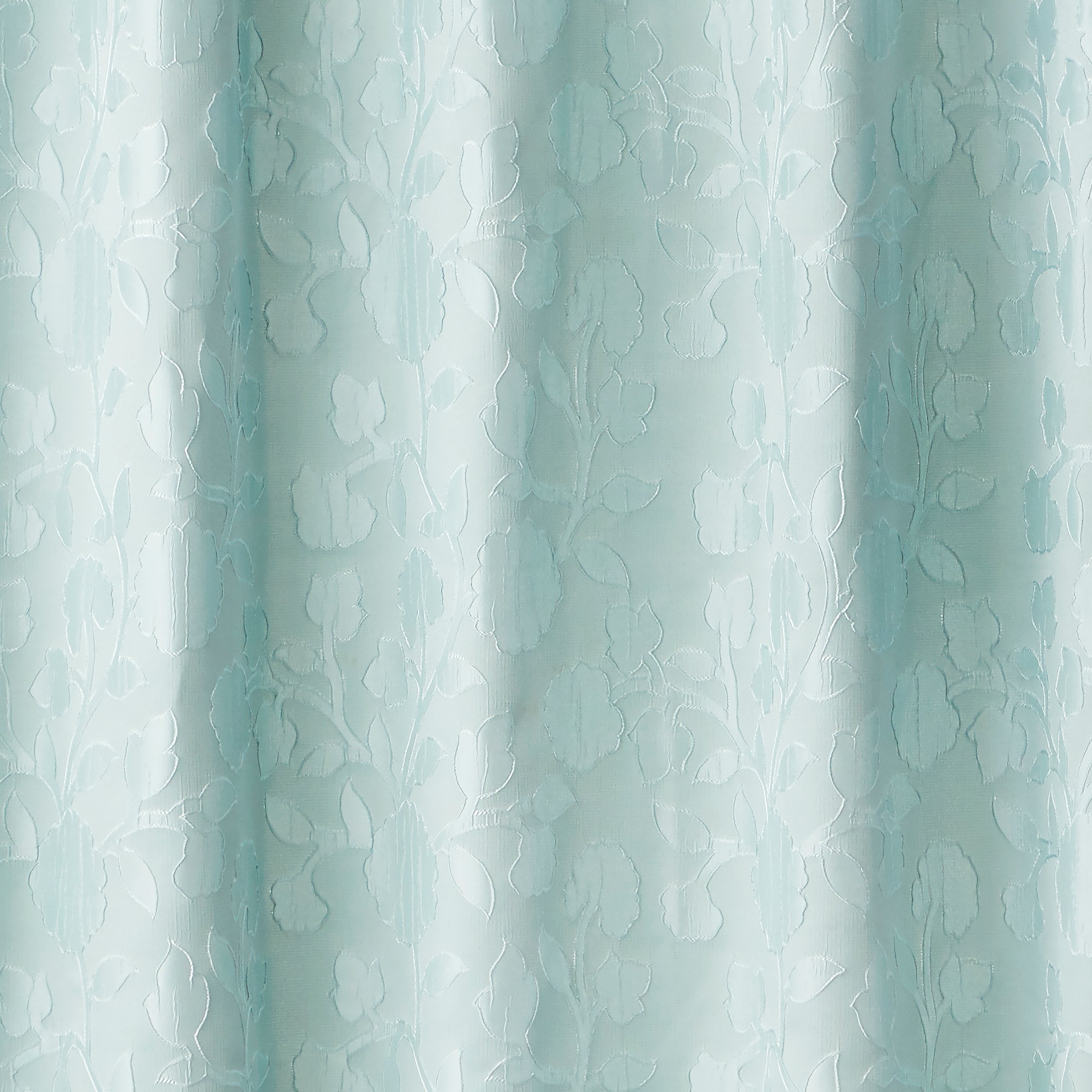 Vern Yip by SKL Home Leaf Silhouette Fabric Shower Curtain, Aqua