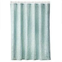 Vern Yip by SKL Home Leaf Silhouette Fabric Shower Curtain, Aqua