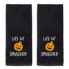 Let's Get Smashed 2-Piece Hand Towel Set, Black/Multi