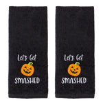 Let's Get Smashed 2-Piece Hand Towel Set, Black/Multi