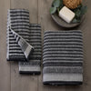 Lewis Jacquard 2-Piece Hand Towel Set, Black/Linen