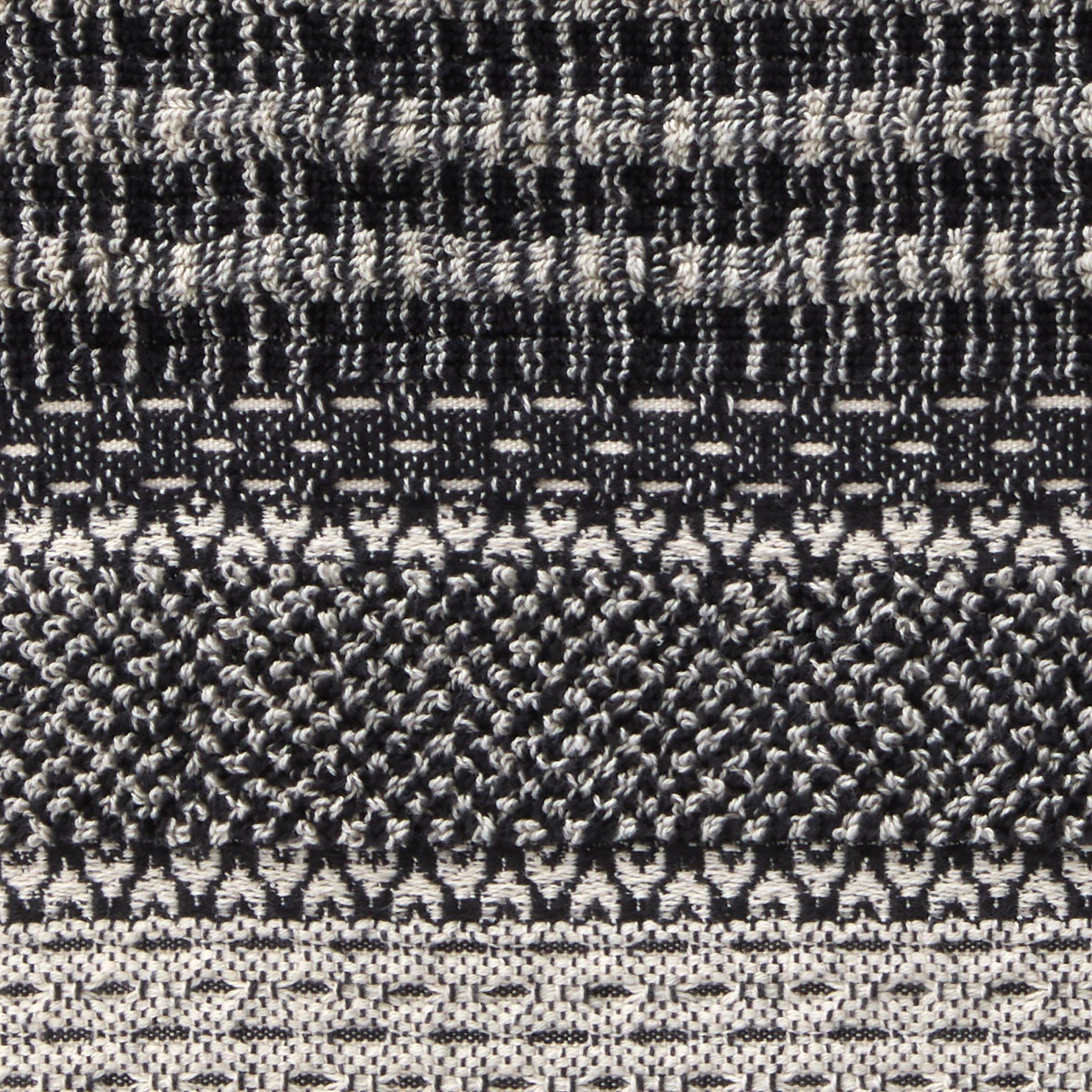 Lewis Jacquard Bath Towel, Black/Linen