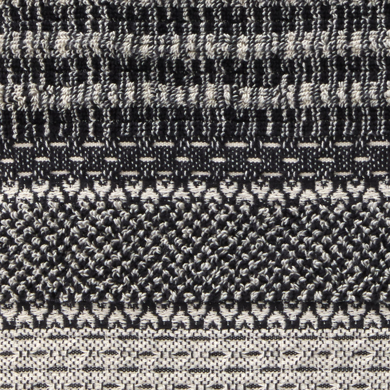 Lewis Jacquard 2-Piece Hand Towel Set, Black/Linen