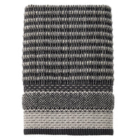 Lewis Jacquard Bath Towel, Black/Linen