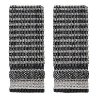 Lewis Jacquard 2-Piece Hand Towel Set, Black/Linen