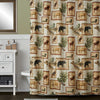 Lodge Memories Fabric Shower Curtain, Multi