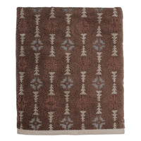Lodge Life Jacquard Bath Towel, Brown